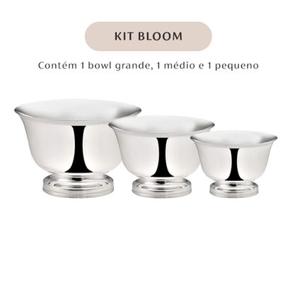 Bowl Pequeno Bloom + Bowl Médio Bloom + Bowl Grande Bloom