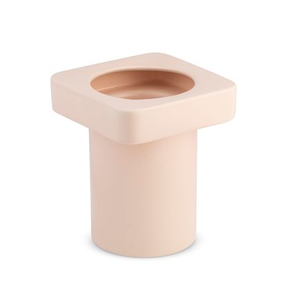 Acessório Vaso Alto Cerâmica Fragmentos Nude
