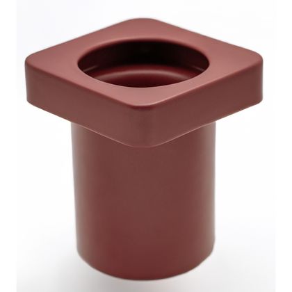 Acessório Vaso Alto Cerâmica Fragmentos Vermelho